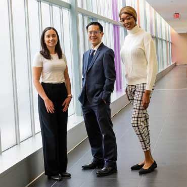 Food Allergy Immunotherapy Program team members Dr. Lianne Soller, Dr. Edmond Chan and Beverley Ojeaga.