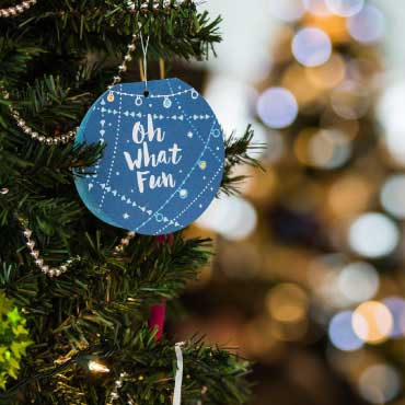 Christmas tree with ornaments