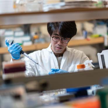 Person working in the lab