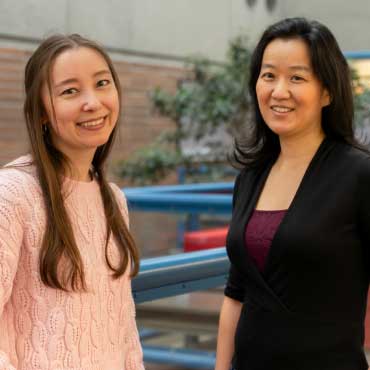 Dr. Frances Chen and PhD student Julia Nakamura