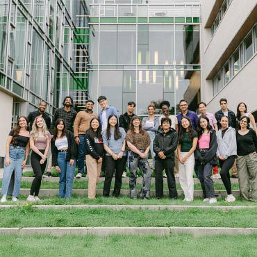 IDEA Leaders students outside Allarg Hall at UBC Vancouver campus