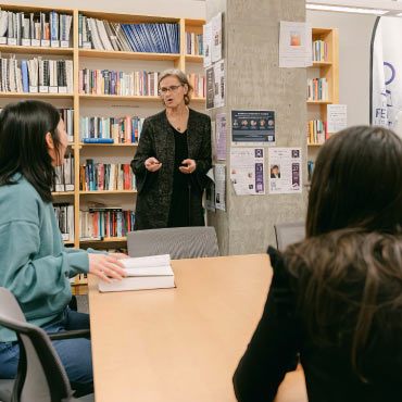 The Centre for Feminist Legal Studies' Marlee Kline Room hosts a lending library with a large collection of books, journals and other materials that focus on critically examining law and society from feminist and anti-oppressive perspectives.