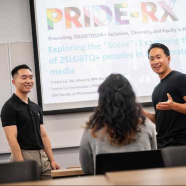 Pharmacy lecturers Alex Tang and Tristan Lai
