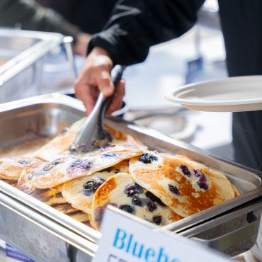 Blueberry pancakes