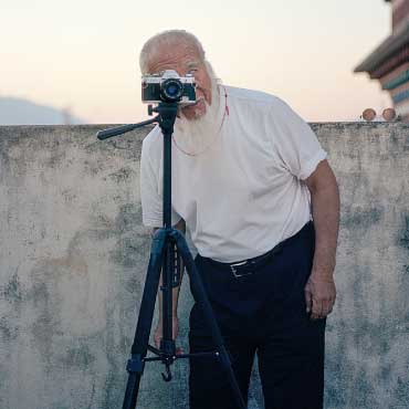 Person behind a camera